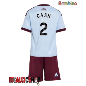 Aston Villa Matty Cash #2 Terza Maglia Bambino 2026-27 Manica Corta (+ Pantaloni corti)